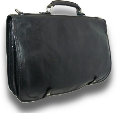 Pratesi BNE594 - Messenger Ammannati in cow leather Bruce Black