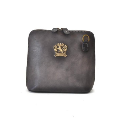 Pratesi BGR467 - Cross Body Bag Volterra Bruce in cow leather Bruce Gray