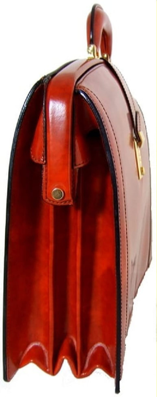 Pratesi RAR120 - Brunelleschi Briefcase in cow leather Radica Orange