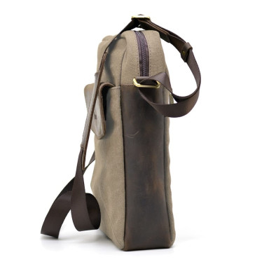Mens canvas crossbody bag TARWA RSc-1810-4lx