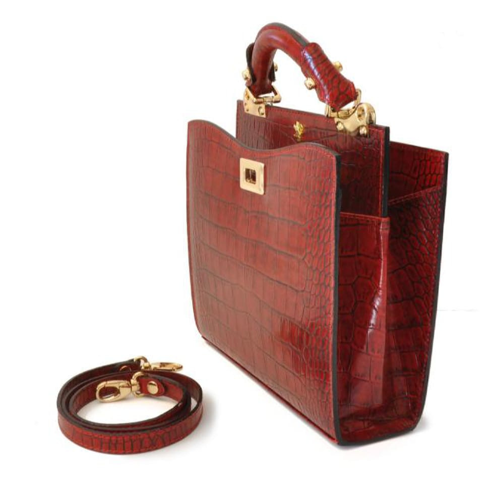 Pratesi KPA150/26 - Anna Maria Luisa de' Medici Small King Lady Bag in cow leather King White