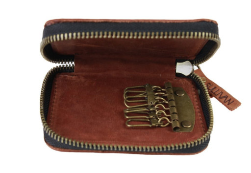 Ключниця шкіряна сумочка для ключів SULLIVAN 12223(6) світло-коринева