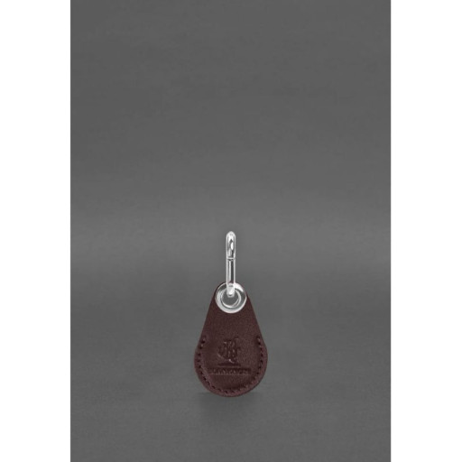 Шкіряний чохол для Apple AirTag без віконця Бордовий