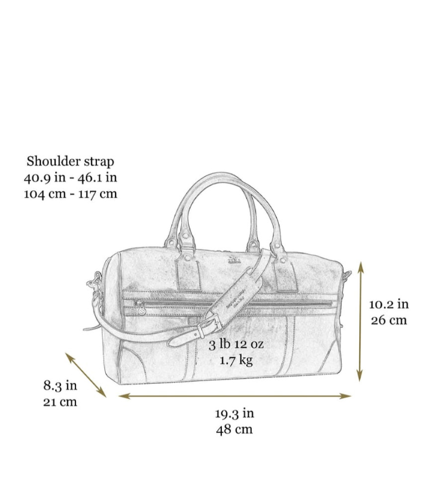 Шкіряна дорожня сумка - To the Lighthouse - Коричневий колір - Time Resistance 5196801