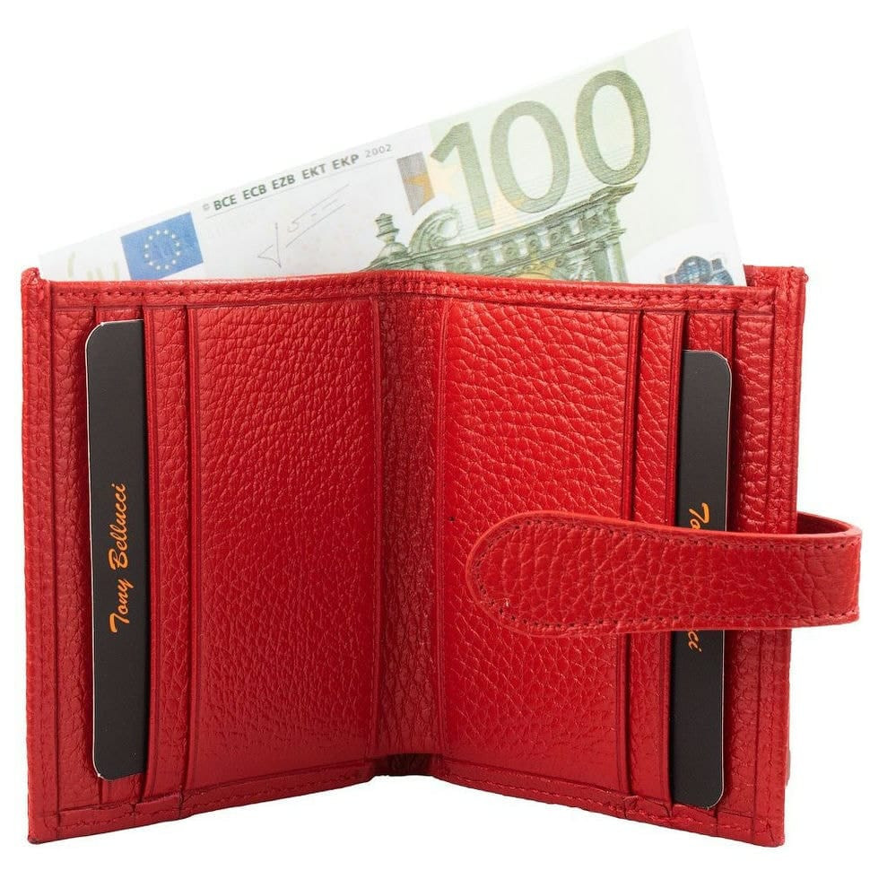 Гаманець-кредитниця шкіряна Tony Bellucci T879-282 червона