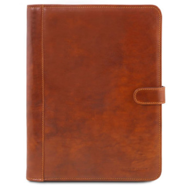 Adriano Leather document case with button closure Tuscany TL141275