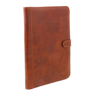 Adriano Leather document case with button closure Tuscany TL141275