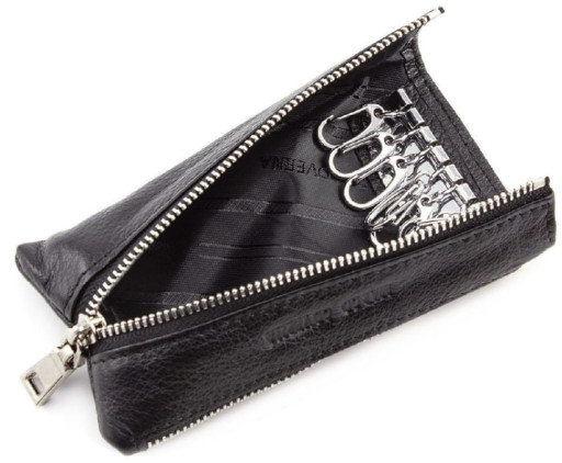 Чорна шкіряна ключниця Marco Coverna 017-1