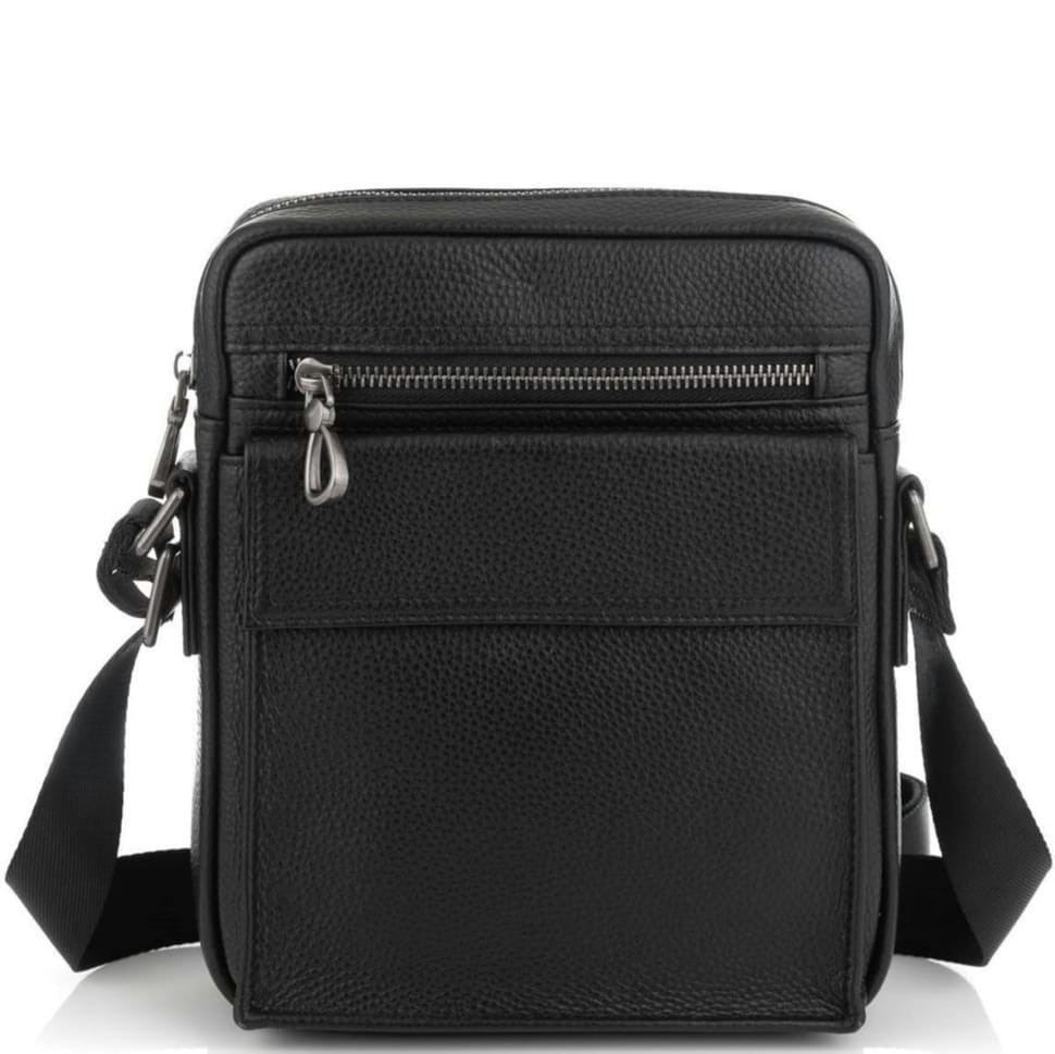 Чорна шкіряна сумка чоловіча Tiding Bag NM29-88079A