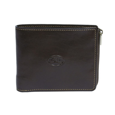 Leather wallet Italico 3645 moro brown