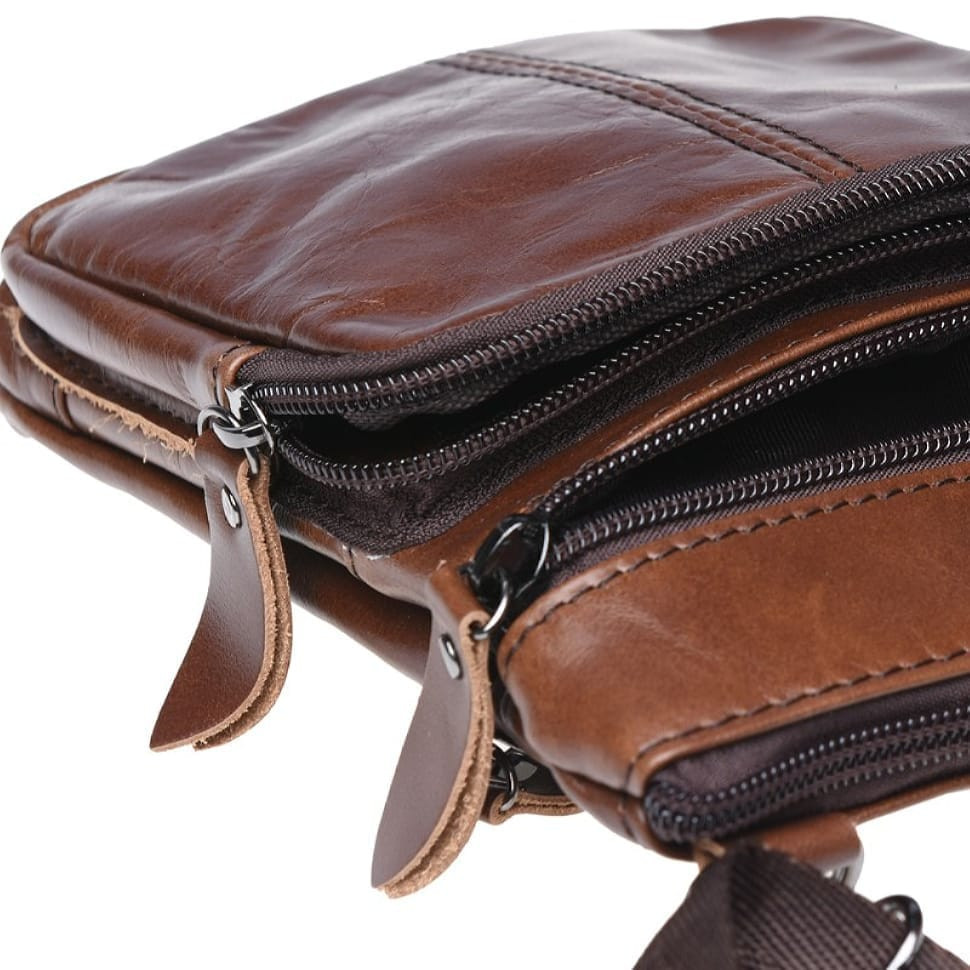 Чоловіча шкіряна сумка Keizer K1701-brown