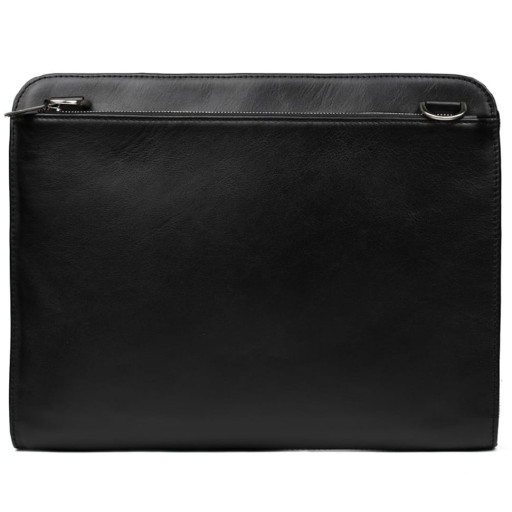 Папка A4 шкіряна з наплечним ременем для документів GA-2142-4lx TARWA чорна