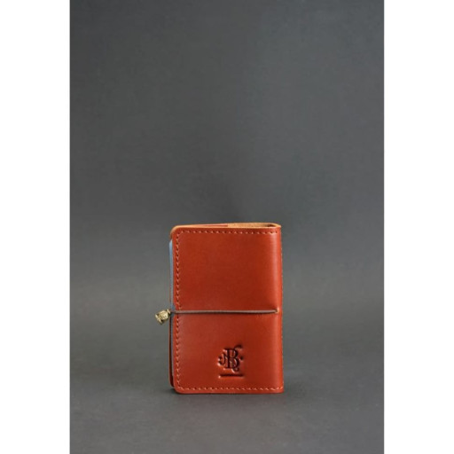 Шкіряний кард-кейс 7.0 світло-коричневий