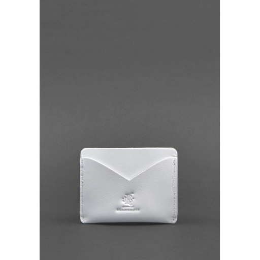 Жіноча шкіряна візитниця 5.0 біла