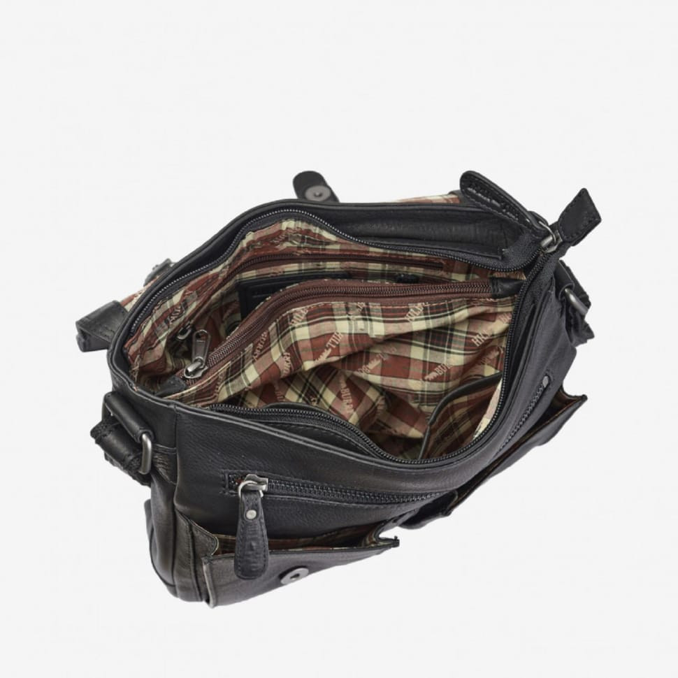 Шкіряна сумка через плече месенджер HILL BURRY HB3076A