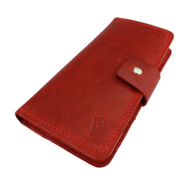 Кошелек женский кожаный SULLIVAN  80252(8) красный