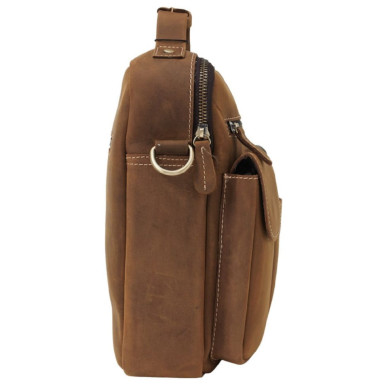 Чоловіча шкіряна сумка через плече BUFFALO BAGS M3552C коричнева