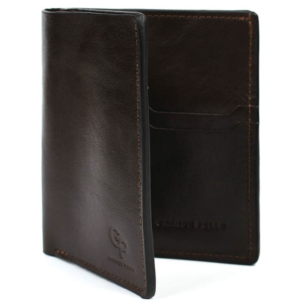 Mens leather wallet with AirTag Grande Pelle 518620