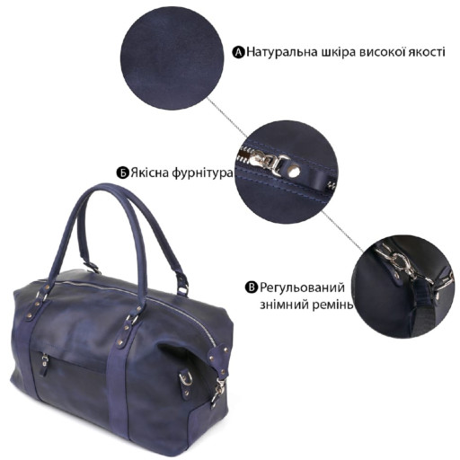 Сумка дорожня SHVIGEL 11127 Синя