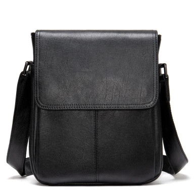 Мужская кожаная сумка через плечо Bexhill BX9805 Black