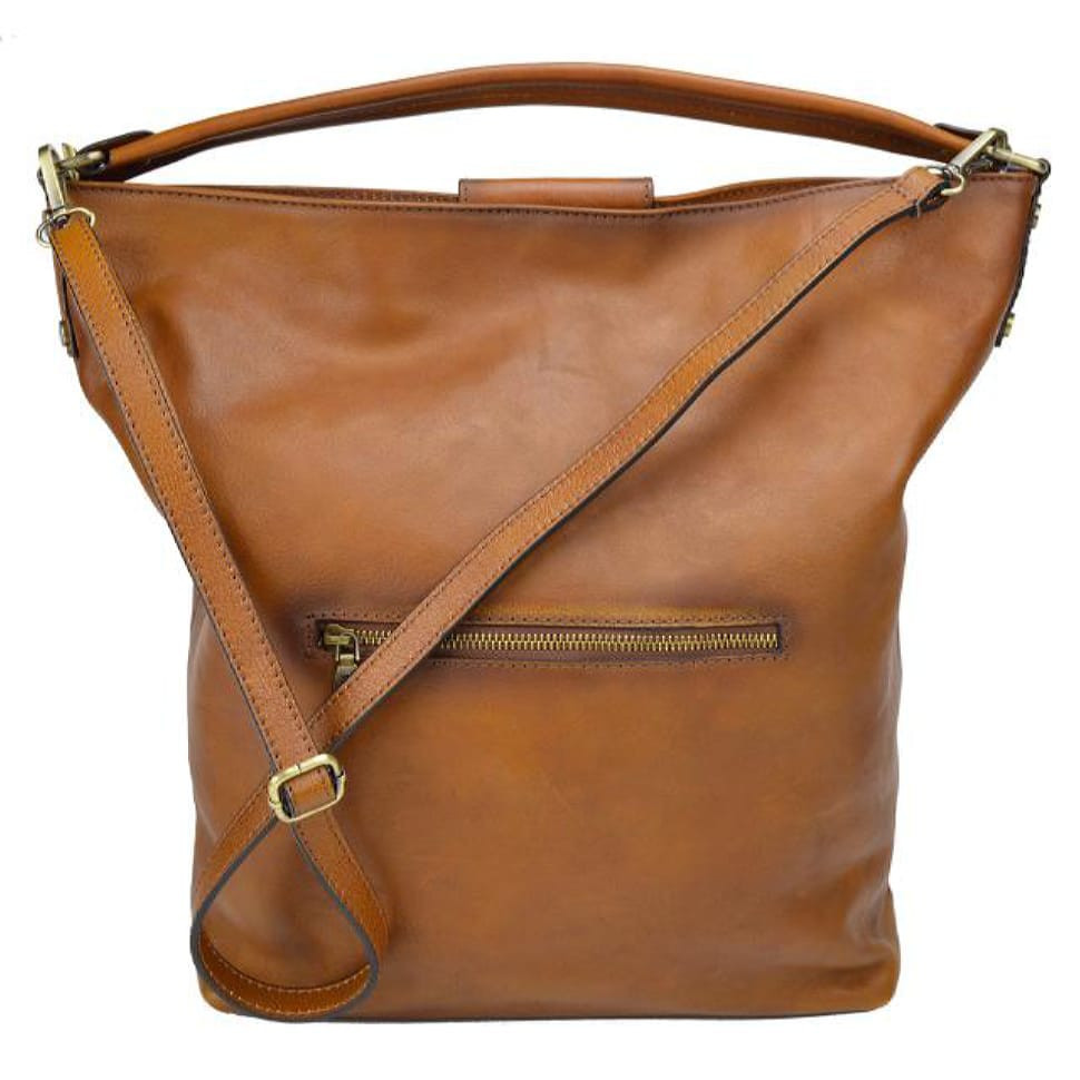 Pratesi BCO354 - Sant'Ellero B354 Shoulder Bag in cow leather Sant'Ellero B354 Cognac