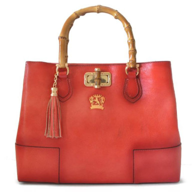 Pratesi BRO291 - Sarteano Shoulder Bag in cowhide leather Bruce Pink