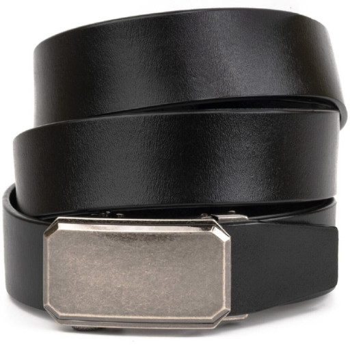 Матовий добротний чоловічий ремінь Vintage 20735 Чорний