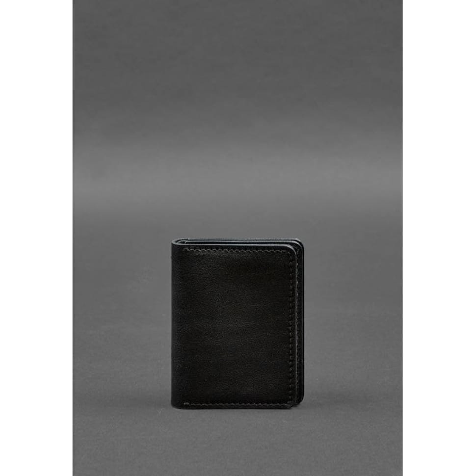 Leather cover for driver's license, ID and plastic cards 2.0 black