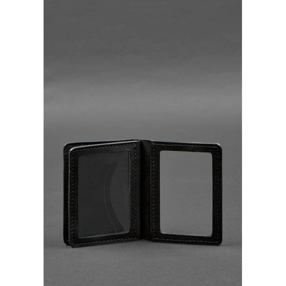 Leather cover for driver's license, ID and plastic cards 2.0 black