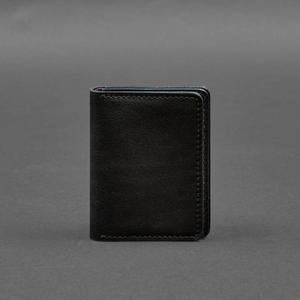 Leather cover for driver's license, ID and plastic cards 2.0 black