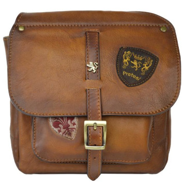 Pratesi BMA135/PE - Bisaccia 135/PE Cross Body Bag in cow leather Bisaccia 135/PE Brown