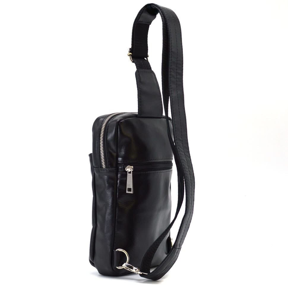 Шкіряний чоловічий слінг, косуха, рюкзак на одне плече GA-0205-3md TARWA