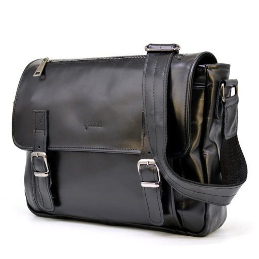 Чоловіча шкіряна сумка через плече з ручкою TARWA GA-6045-3md