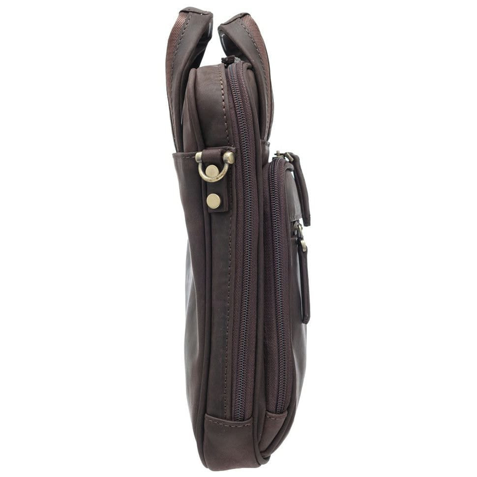 Барсетка м'яка шкіряна Tony Bellucci 5049-04 коричневий нубук