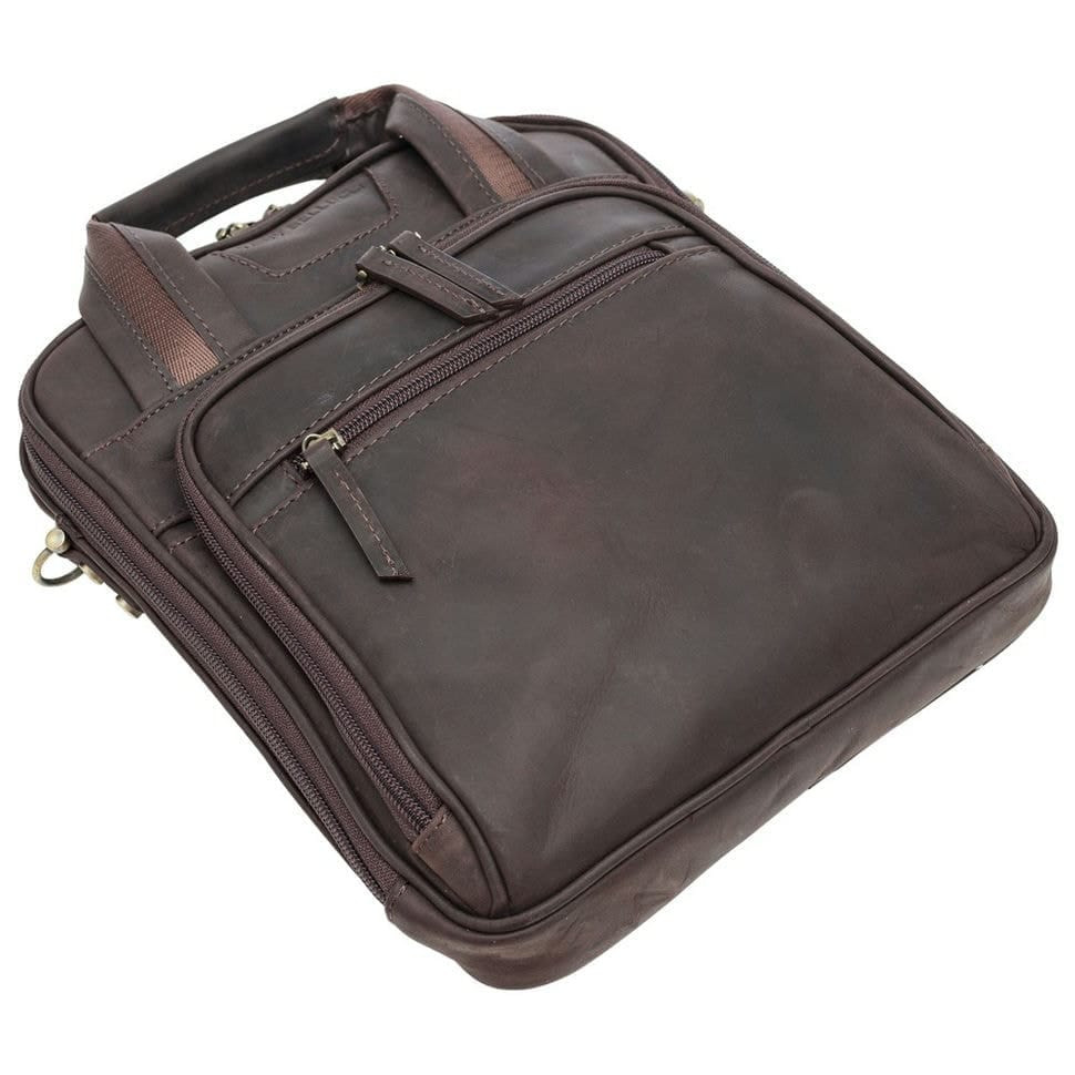 Барсетка м'яка шкіряна Tony Bellucci 5049-04 коричневий нубук