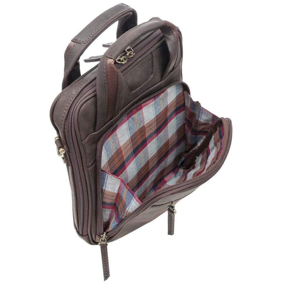 Барсетка м'яка шкіряна Tony Bellucci 5049-04 коричневий нубук