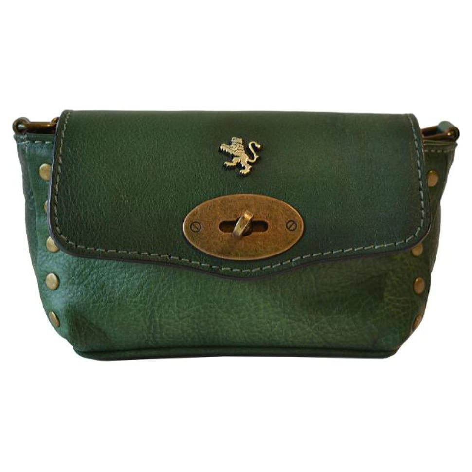Pratesi BEM160/G - S.Bernardo Big Clutche in cow leather Bruce Emerald