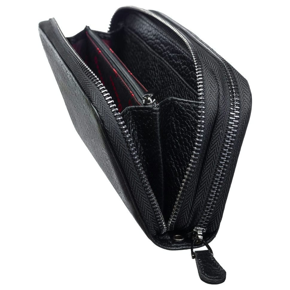 Гаманець жіночий шкіряний Desisan 071-01 чорний флотар