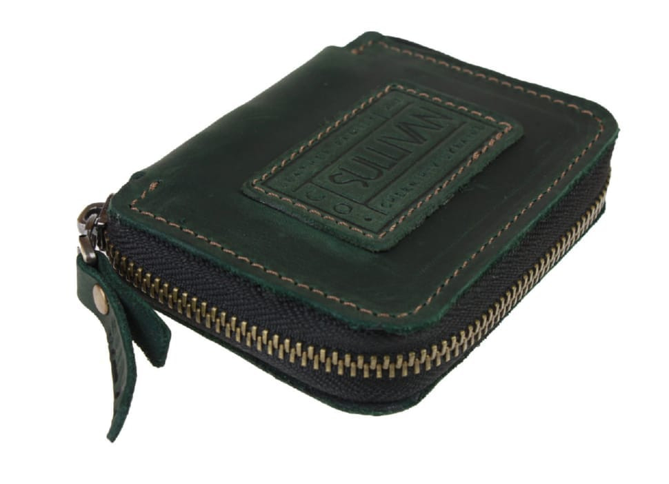 Ключниця шкіряна сумочка для ключів SULLIVAN 12224(6) зелена