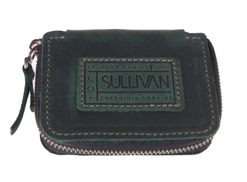 Ключниця шкіряна сумочка для ключів SULLIVAN 12224(6) зелена