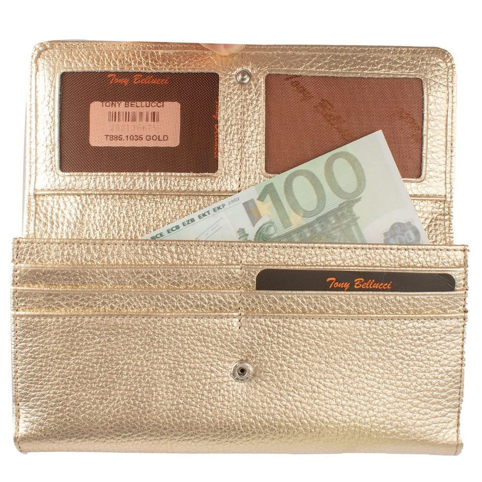 Гаманець жіночий шкіряний Tony Bellucci T885-1035 золото