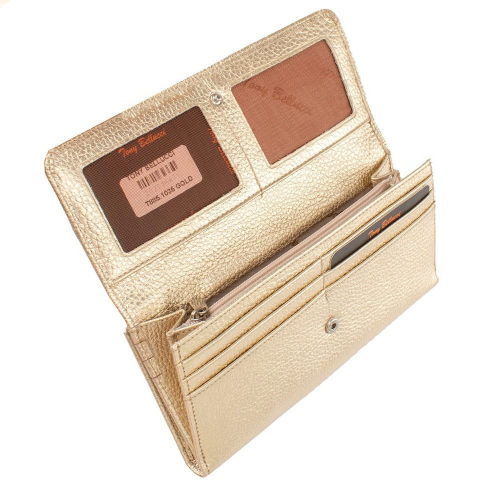 Гаманець жіночий шкіряний Tony Bellucci T885-1035 золото