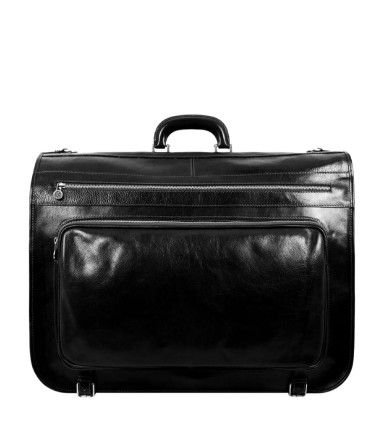 Leather Garment Bag - The Big Sleep - Black color - Time Resistance 5230701