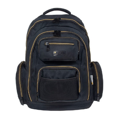 JCB BP22 Textile Backpack (Black/Yellow)