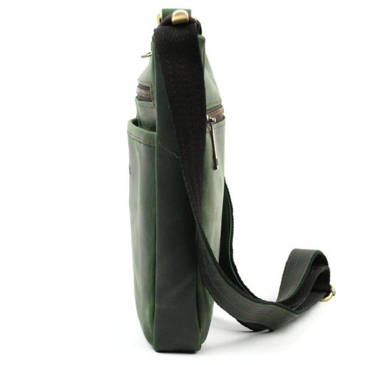 Чоловіча шкіряна сумка через плече RE-1300-4lx TARWA зелена