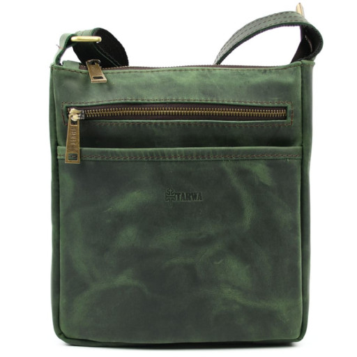 Чоловіча шкіряна сумка через плече RE-1300-4lx TARWA зелена