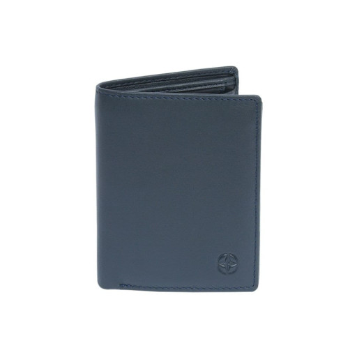 Шкіряне портмоне Cortina 5054 navy синій