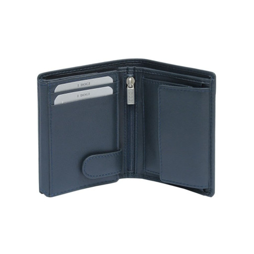 Шкіряне портмоне Cortina 5054 navy синій