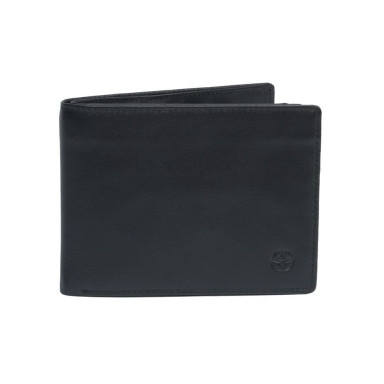 Leather wallet Cortina 5036 nero black