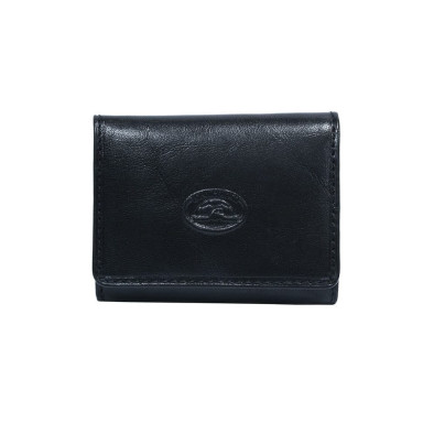 Монетница кожаная Italico 1445L nero чёрный